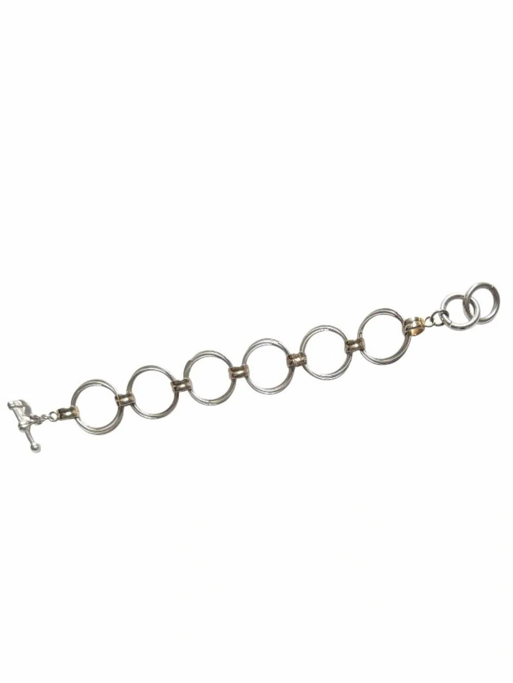 Best Silver and Gold Multi Circle Link Bracelet